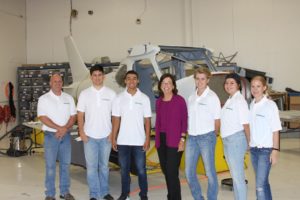 Wednesday was Siemens Day, and again the shirts show it. From left: Jim Laurent, Bryant Castro, Michael Gomez, Barbara Humpton, Kodee Scott and Amber McCutcheon.