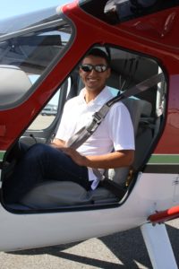 Michael Gomez logged many virtual flight hours competing in the Aviation Design Challenge. This however was his first flight in a real general aviation airplane.